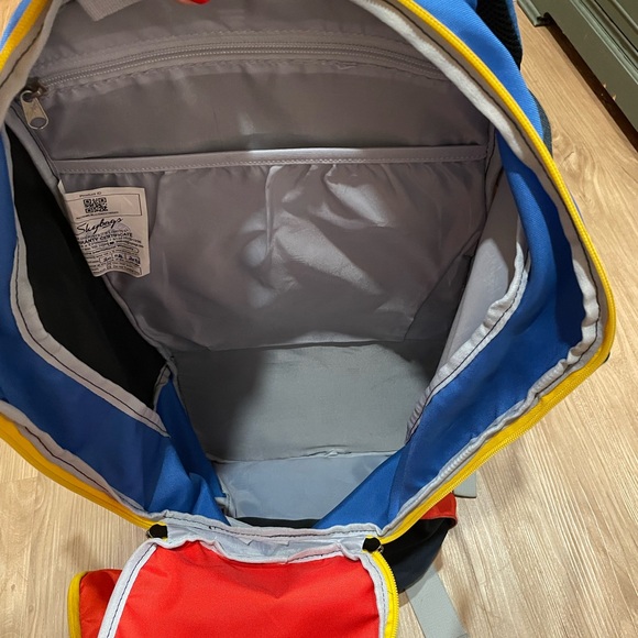 Vibrant Red and Blue Women's Backpack - Picture 5 of 7